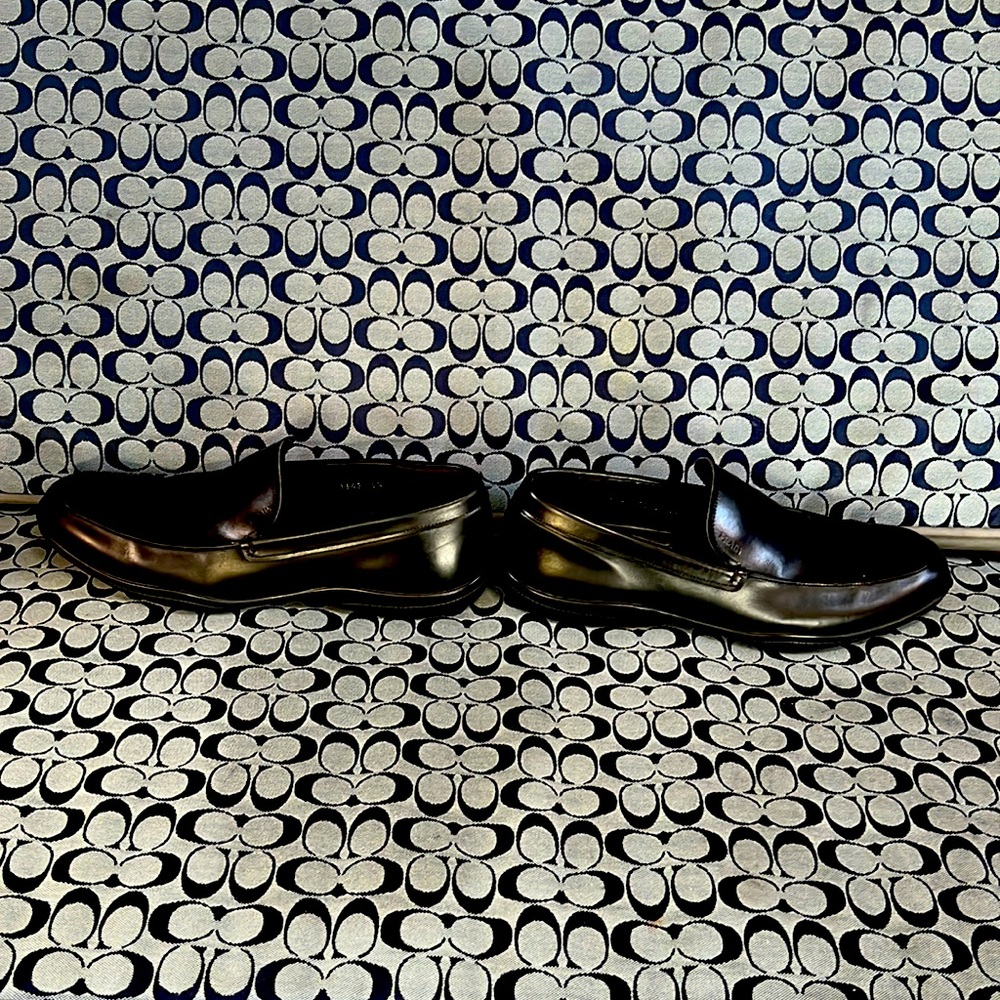 Prada Black Leather Slip-on-Sport loafer.  Size 8.5   EU.  Excellent Condition